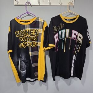 Bundle Of 2 Shirts One Color Nation  Mens 2XL